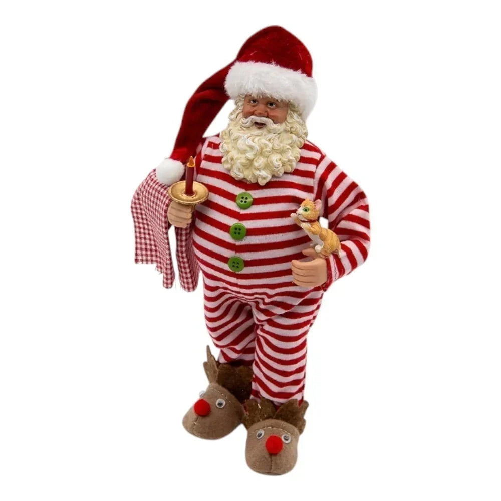 Papai Noel com Pijama - colecionável 28cm - Pré venda