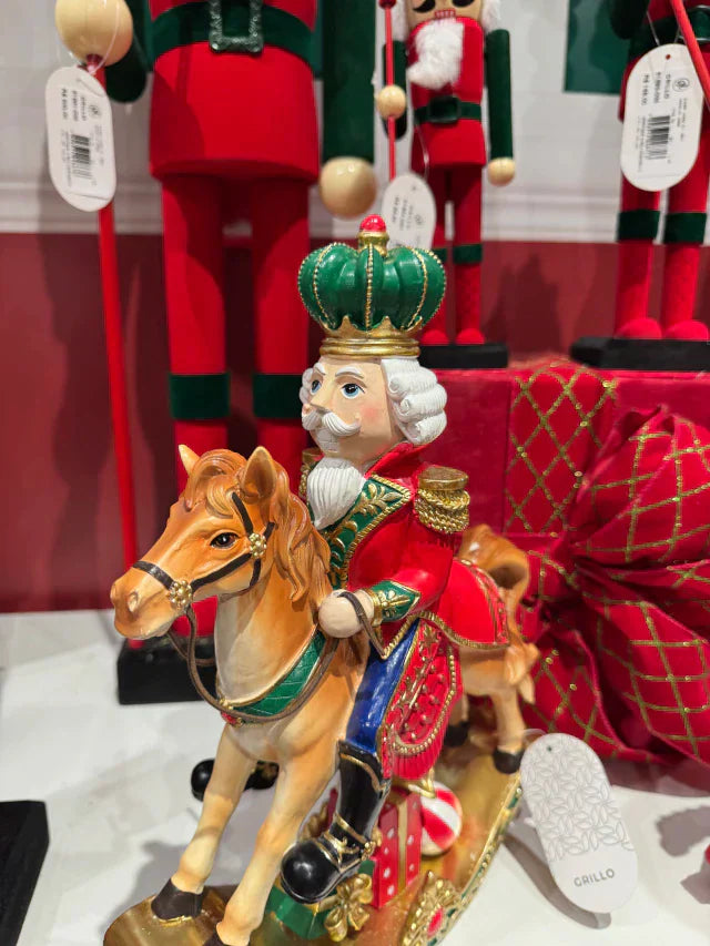QUEBRA NOZES C/ CAVALO RESINA 31CM - Pré Venda