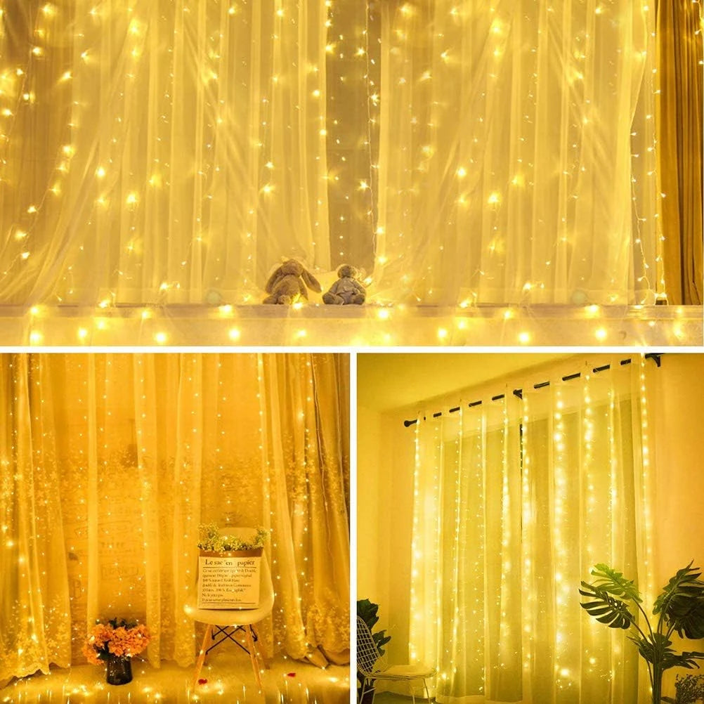 Cortina de Led Diversos 3x3 para o Natal